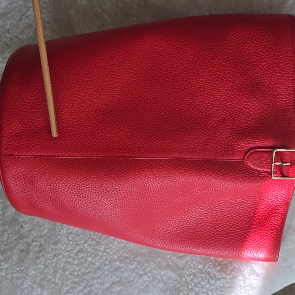 Coach EUC Large Duffle Bucket SAC  Pebbled LEATHER Ex LARGE - Picture 17 of 17